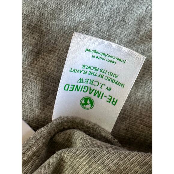 J. Crew gray ribbed button front midi dress womens Sz large new  Long sleeve - Picture 14 of 16